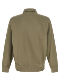 C.P. Company Men Grey Cotton Fleece Sweatshirt