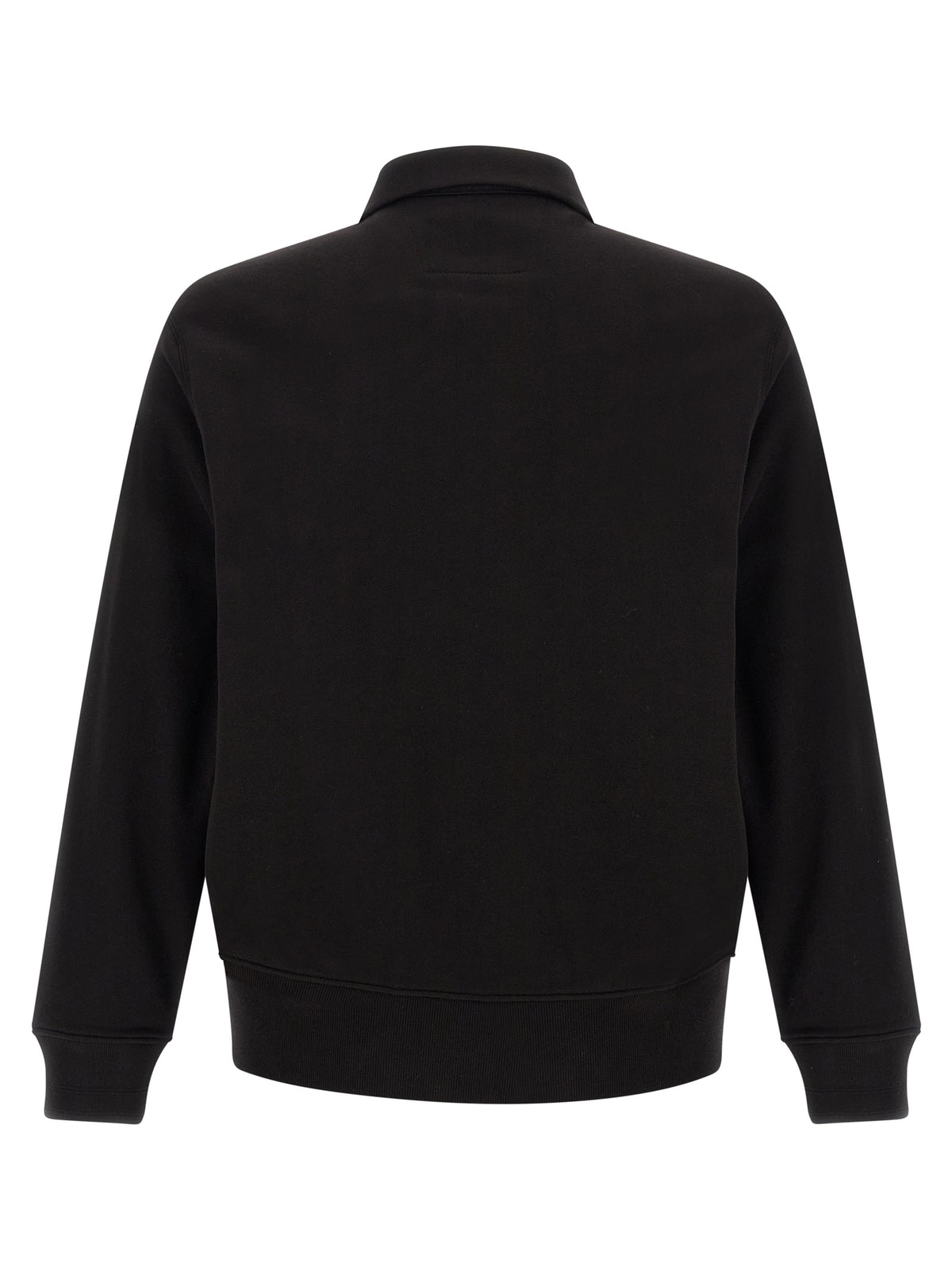 C.P. Company Men Black Cotton Fleece Sweatshirt