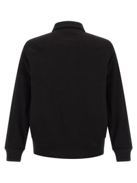 C.P. Company Men Black Cotton Fleece Sweatshirt