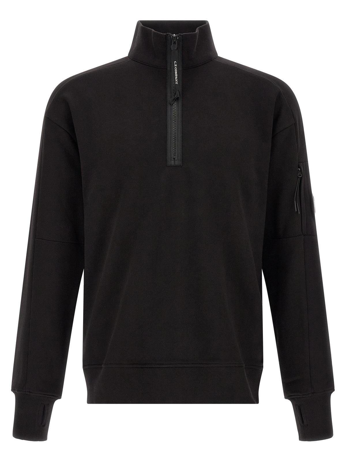 C.P. COMPANY C.P. Company Men 'Diagonal Raised Fleece ' Sweatshirt And Lens Detail