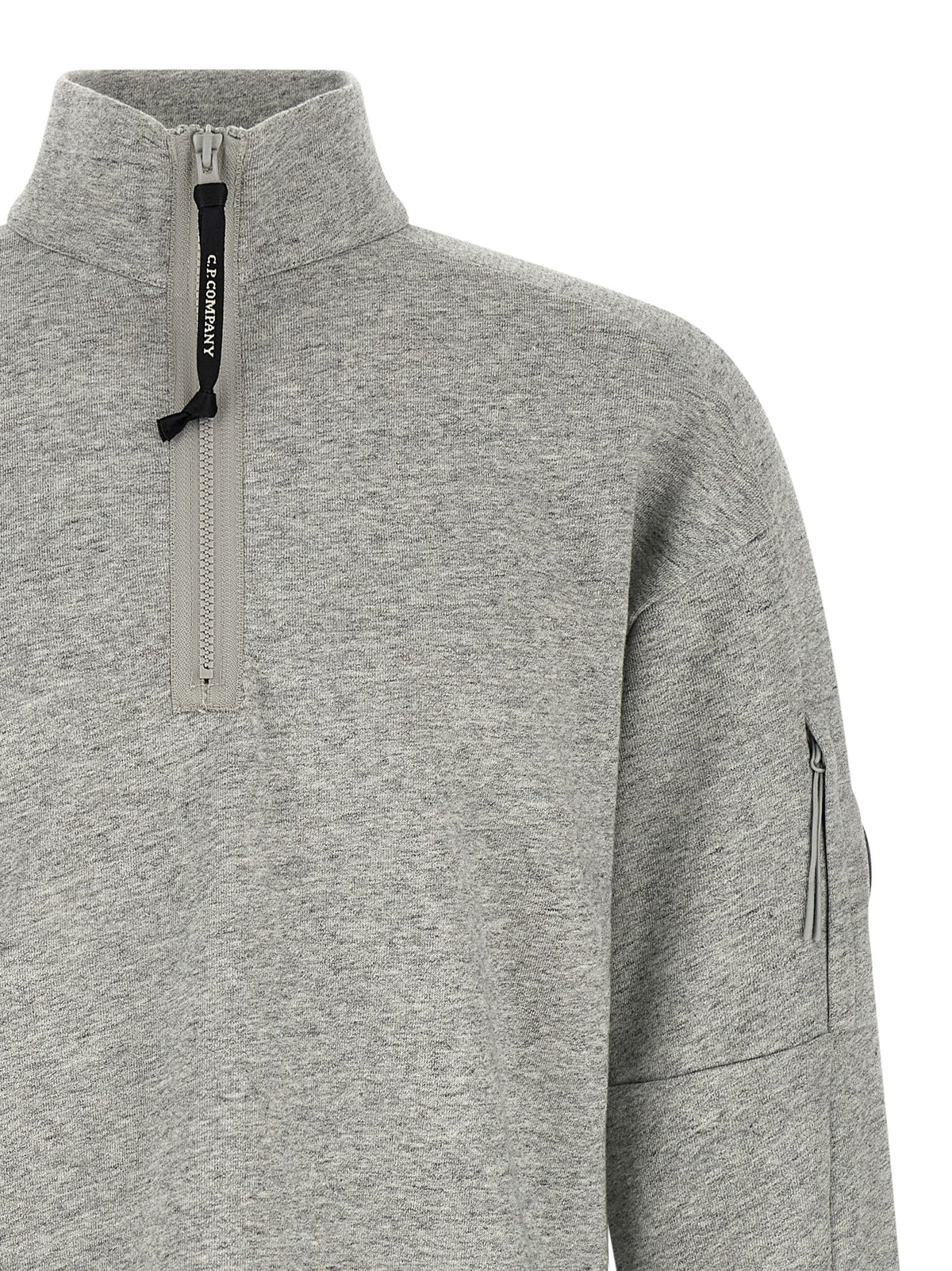 C.P. COMPANY C.P. Company Men 'Diagonal Raised Fleece ' Sweatshirt And Lens Detail