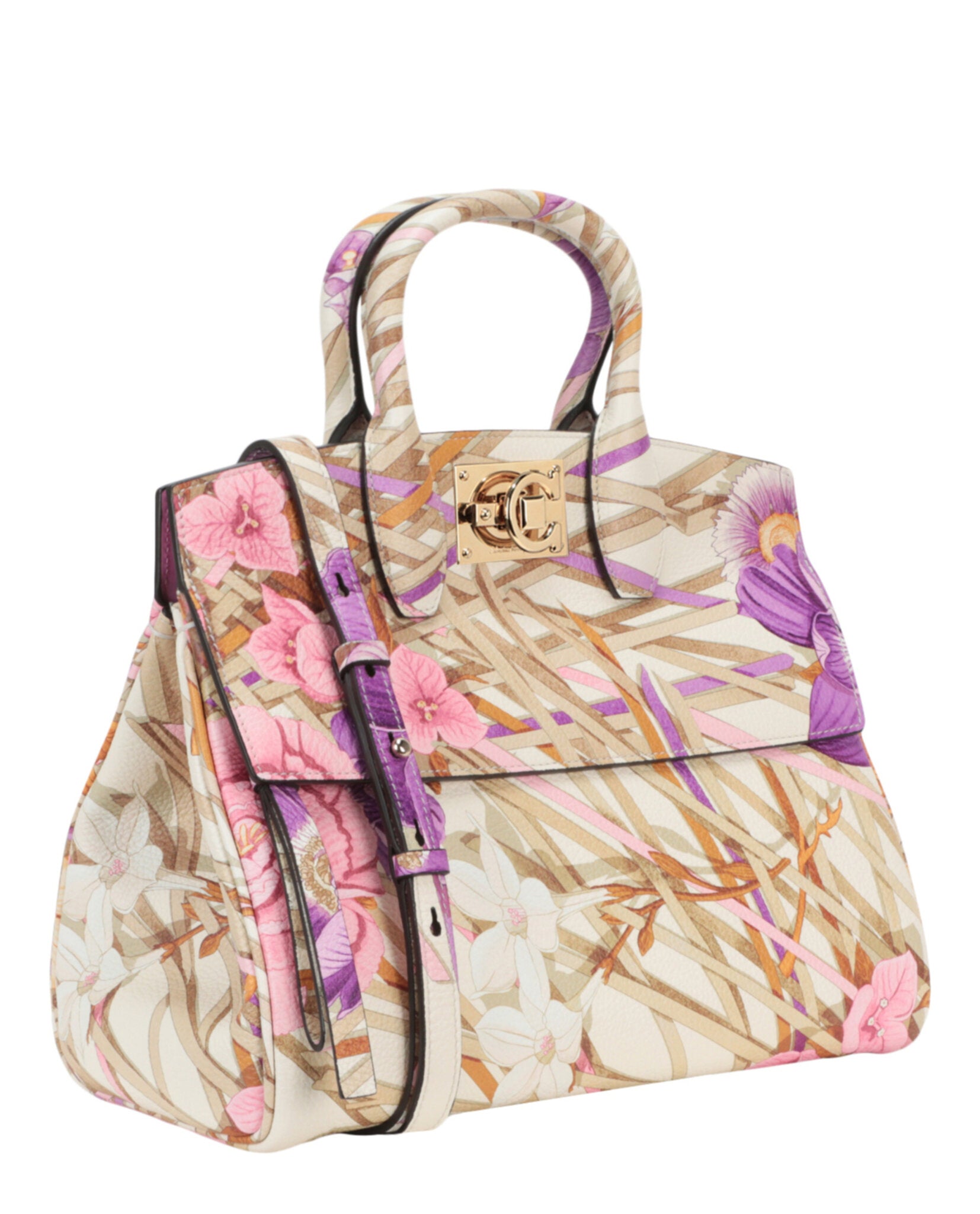 Ferragamo Womens Medium The Studio Top Handle Bag