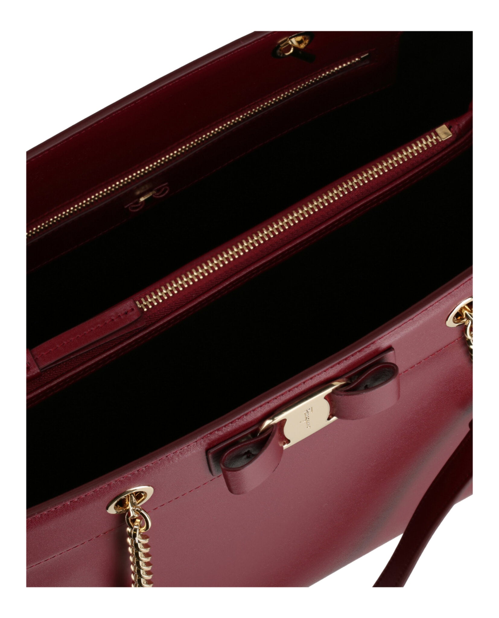 Ferragamo Womens Vara Bow Smooth Leather Tote