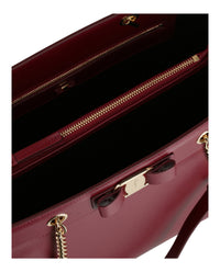 Ferragamo Womens Vara Bow Smooth Leather Tote