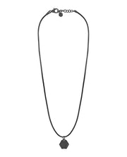 Philipp Plein Mens Hexagon Calf Leather Necklace