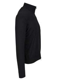 Tagliatore Tagliatore Men Cotton And Silk High Neck Zip Sweater