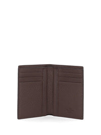 Valentino Garavani Valentino Garavani Men Vlogo Signature Perforated Leather Card Holder