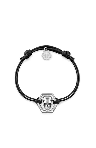 Philipp Plein Mens Linked Cotton Cord Bracelet
