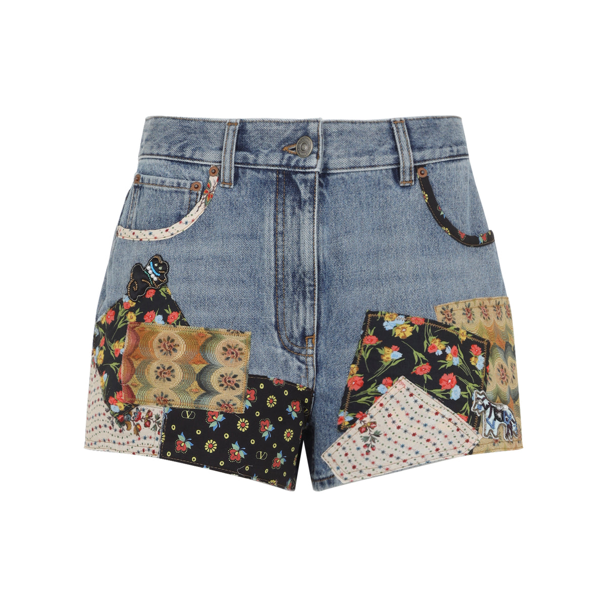 Valentino Patchwork Pants Women