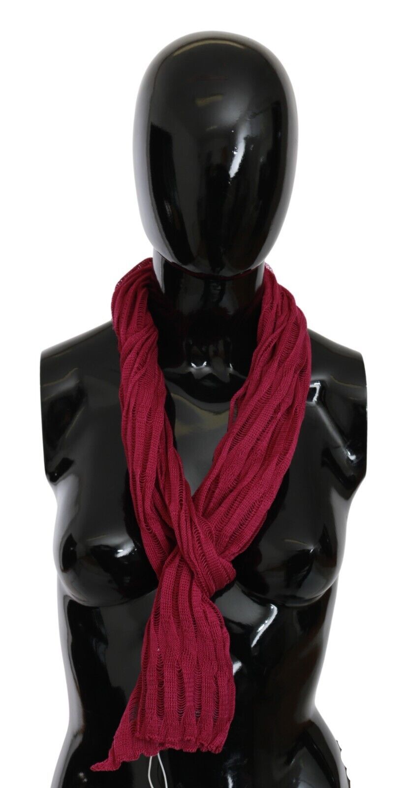 John Galliano Bordeaux Neck Wrap Shawl Foulard Women's Scarf