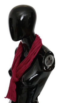 John Galliano Bordeaux Neck Wrap Shawl Foulard Women's Scarf
