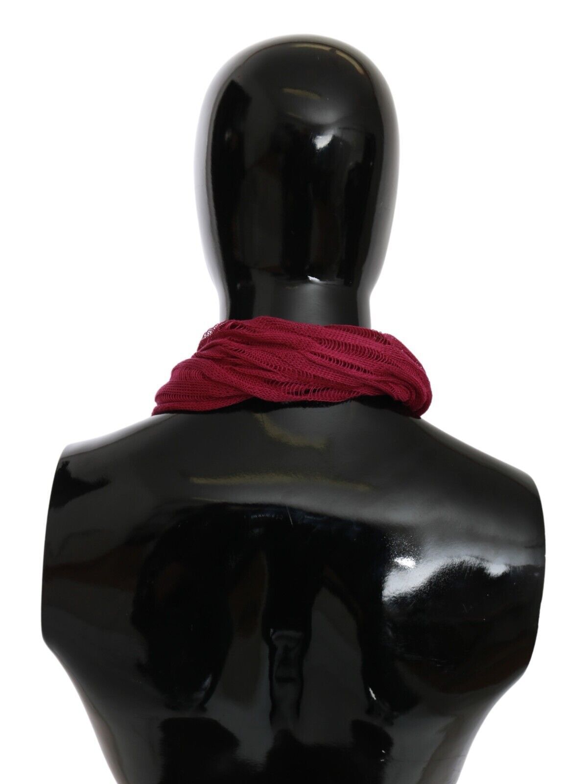 John Galliano Bordeaux Neck Wrap Shawl Foulard Women's Scarf