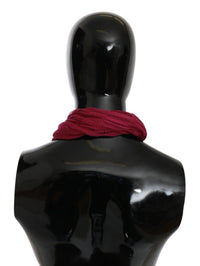 John Galliano Bordeaux Neck Wrap Shawl Foulard Women's Scarf