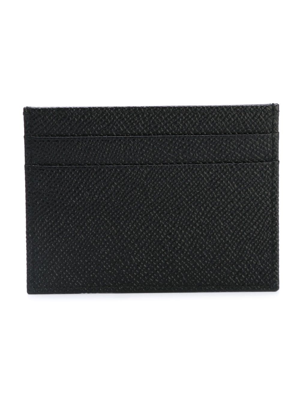 DOLCE & GABBANA Dauphine Calfskin Card Holder With Branded Plate Women