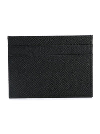 DOLCE & GABBANA Dauphine Calfskin Card Holder With Branded Plate Women