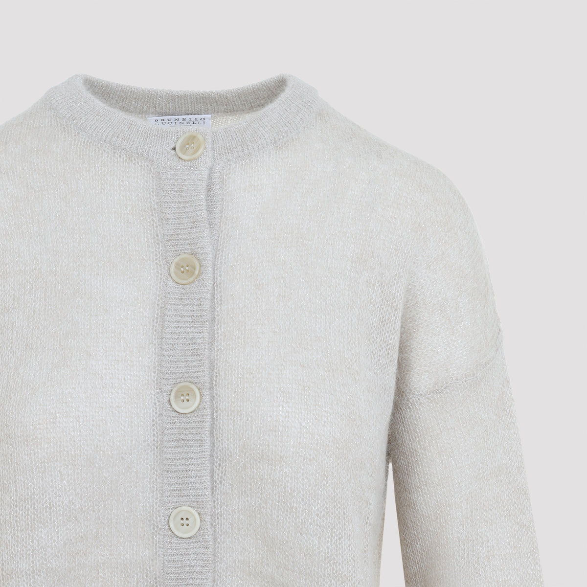 Brunello Cucinelli Shimmer Knit Cardigan Women