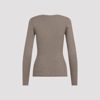 Brunello Cucinelli Ribbed V-Neck Sweater Women