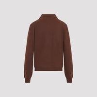 Prada Argyle Knit Polo Sweater Women