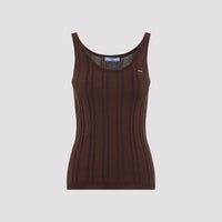 Prada Ribbed Knit Tank Top Women