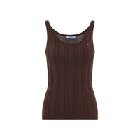 Prada Ribbed Knit Tank Top Women
