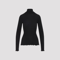 Prada Ribbed Knit Turtleneck Top Women