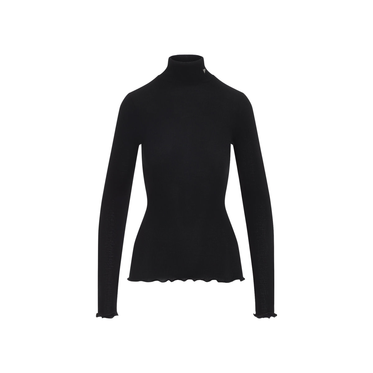 Prada Ribbed Knit Turtleneck Top Women