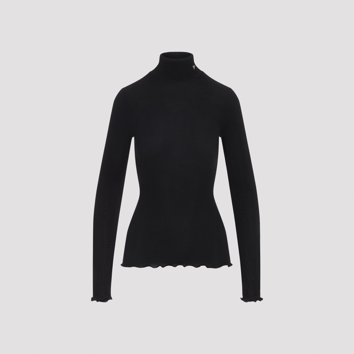 Prada Ribbed Knit Turtleneck Top Women