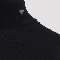 Prada Ribbed Knit Turtleneck Top Women