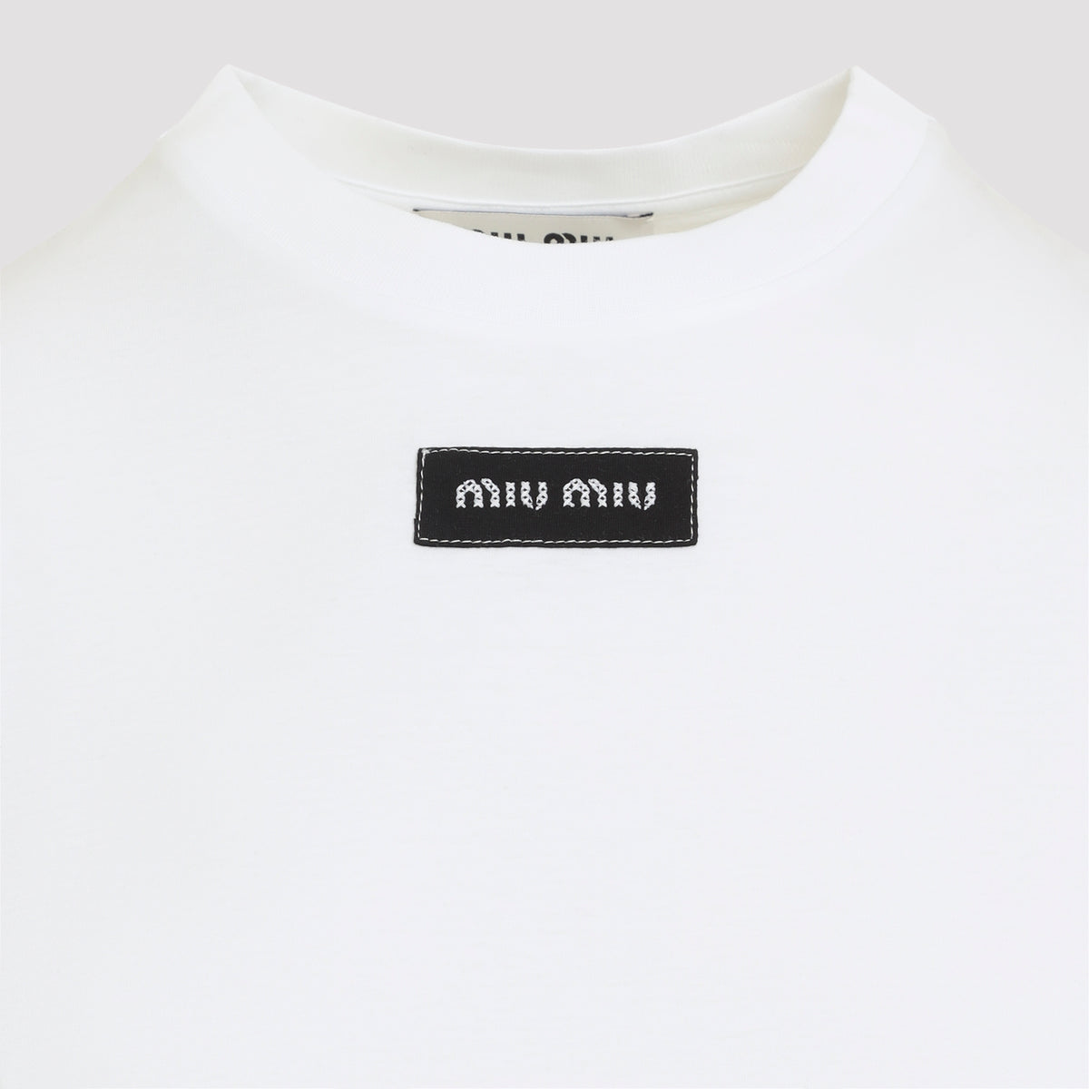 Miu Miu Logo Patch T-Shirt Women