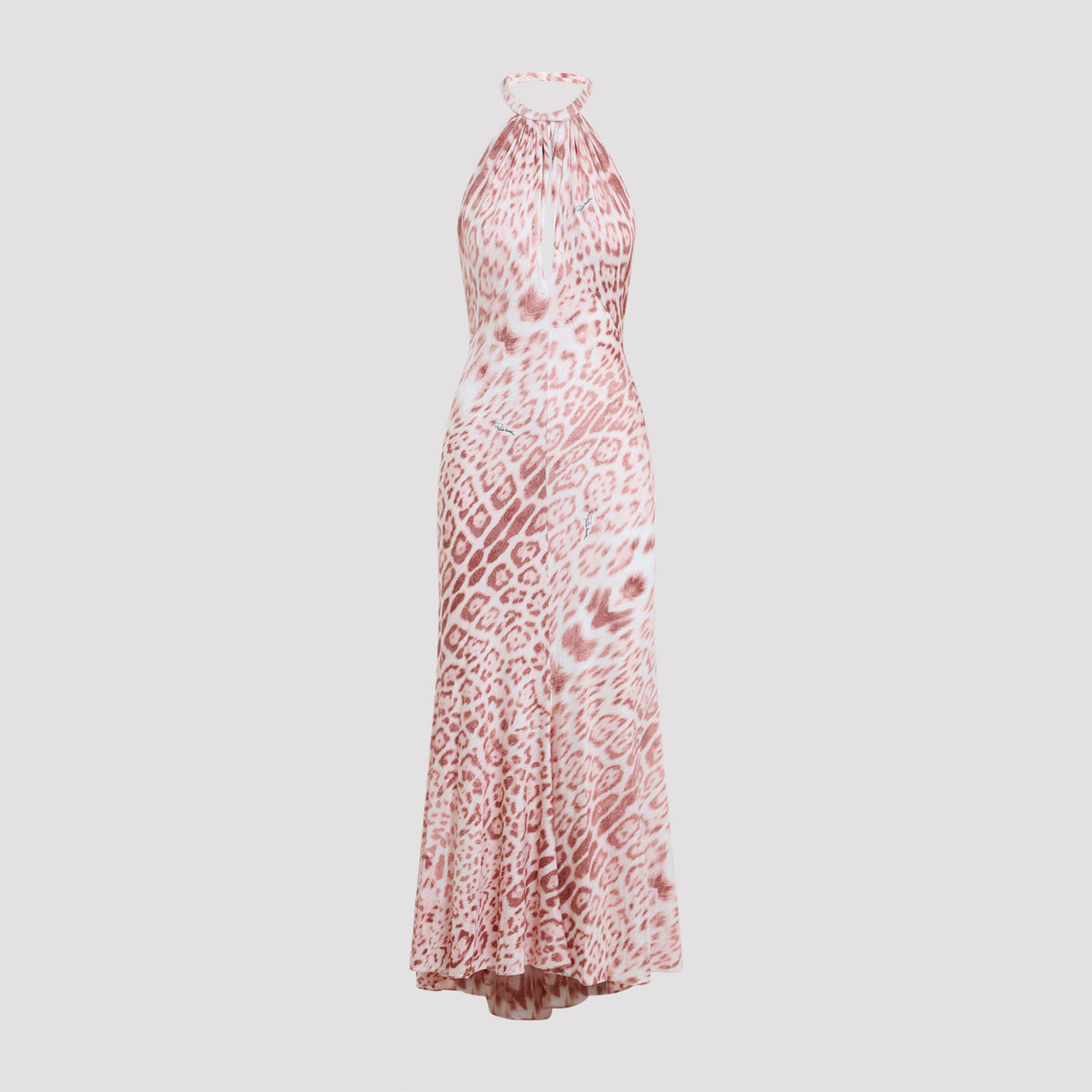 Roberto Cavalli Leopard-Print Midi Dress Women