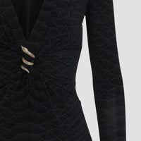 Roberto Cavalli Serpentine Mini Dress Women