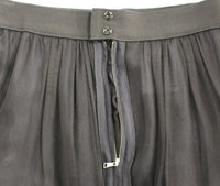 Dolce & Gabbana Black Silk Transparent Above Knees Women's Skirt