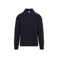 Bottega Veneta Intrecciato Knit Polo Men