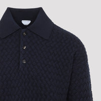 Bottega Veneta Intrecciato Knit Polo Men