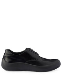 PRADA Scarpe Stringate In Pelle Spazzolata Women