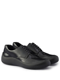 PRADA Scarpe Stringate In Pelle Spazzolata Women