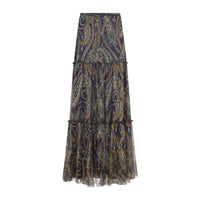 Etro Long Silk Skirt Women