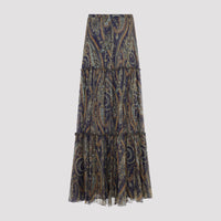 Etro Long Silk Skirt Women