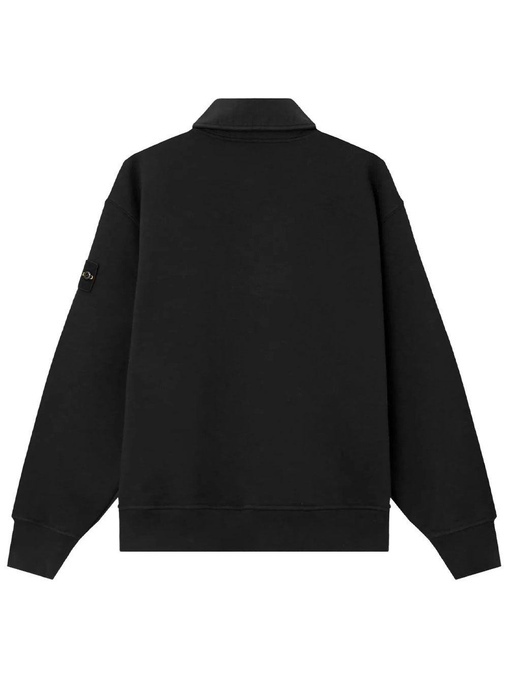 Stone Island Men Felpa Girocollo Con Colletto Polo E Vestibilità Oversize