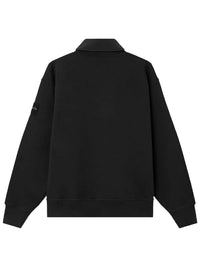 Stone Island Men Felpa Girocollo Con Colletto Polo E Vestibilità Oversize
