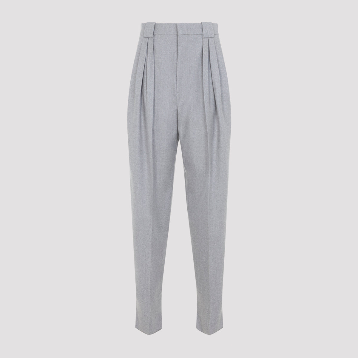 Bottega Veneta Compact Wool Tapered Pants Women