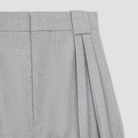 Bottega Veneta Compact Wool Tapered Pants Women