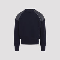 Bottega Veneta Patch Leather Sweater Men