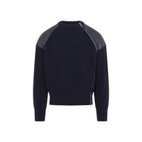 Bottega Veneta Patch Leather Sweater Men