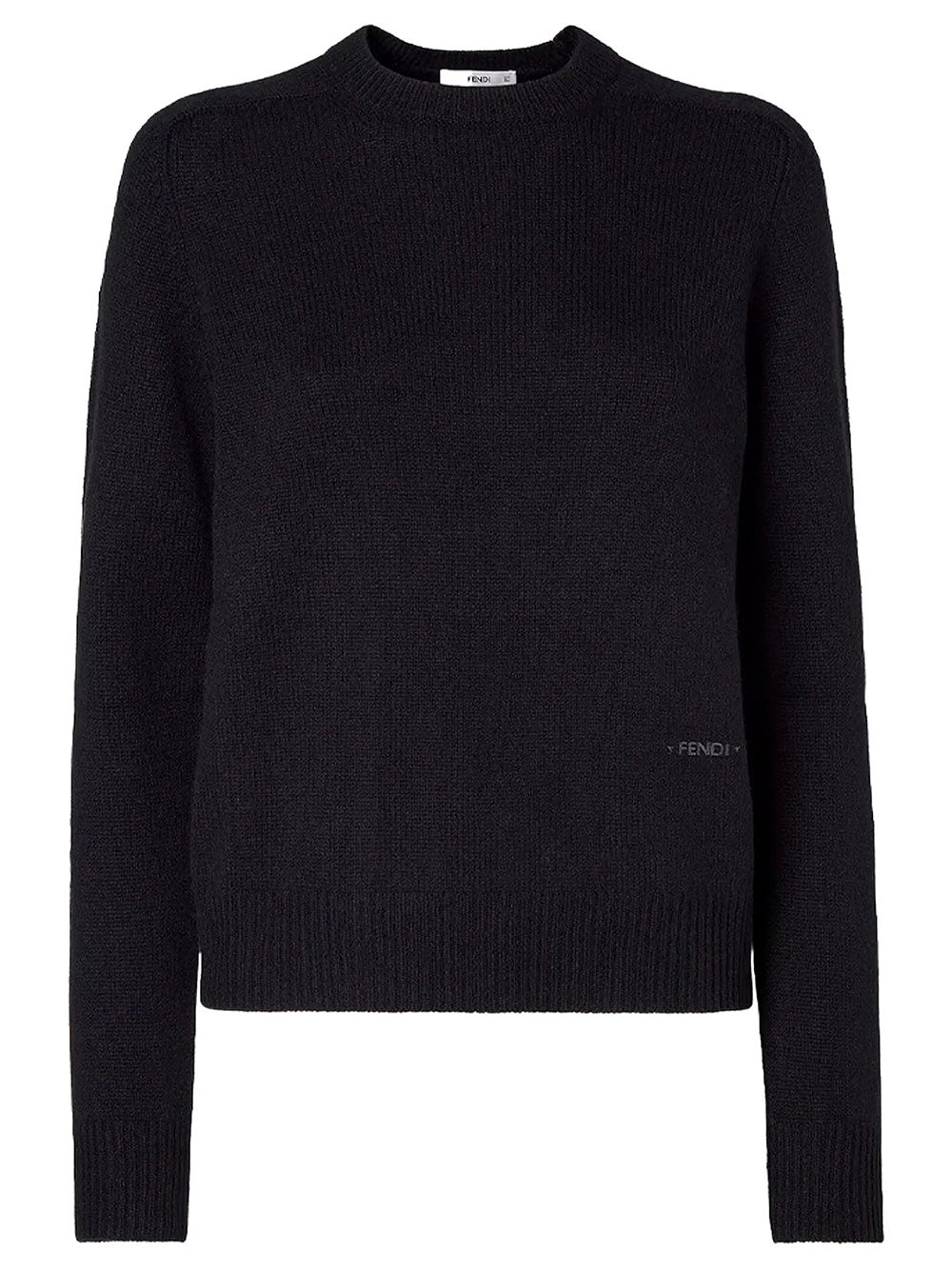 FENDI Maglia In Cashmere Con Ricamo Logo Women
