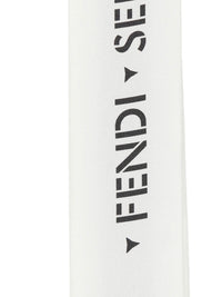 FENDI Bandeau In Seta Bianca Con Stampa Selleria Women