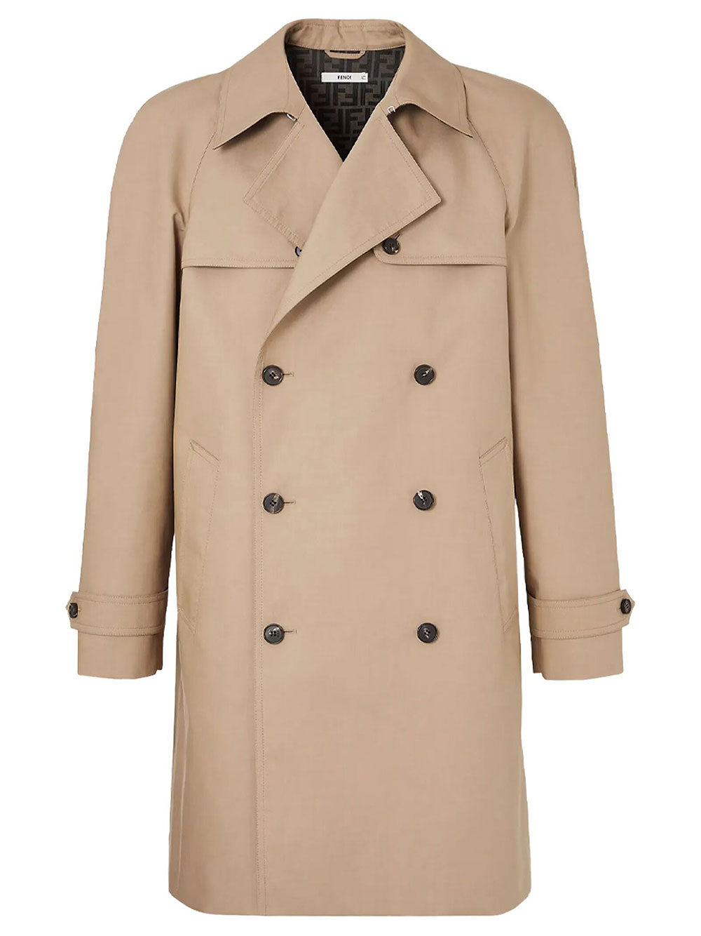 FENDI Trench In Tessuto Mackintosh Women