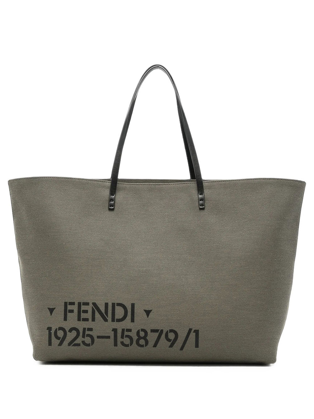 FENDI Borsa "Roll Large" In Canvas Stampa Stencil Women