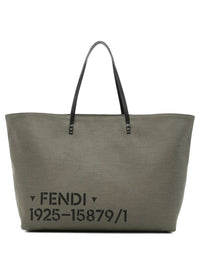 FENDI Borsa "Roll Large" In Canvas Stampa Stencil Women