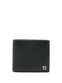 FENDI Portafoglio Ff Bi-Fold In Pelle Granata Women